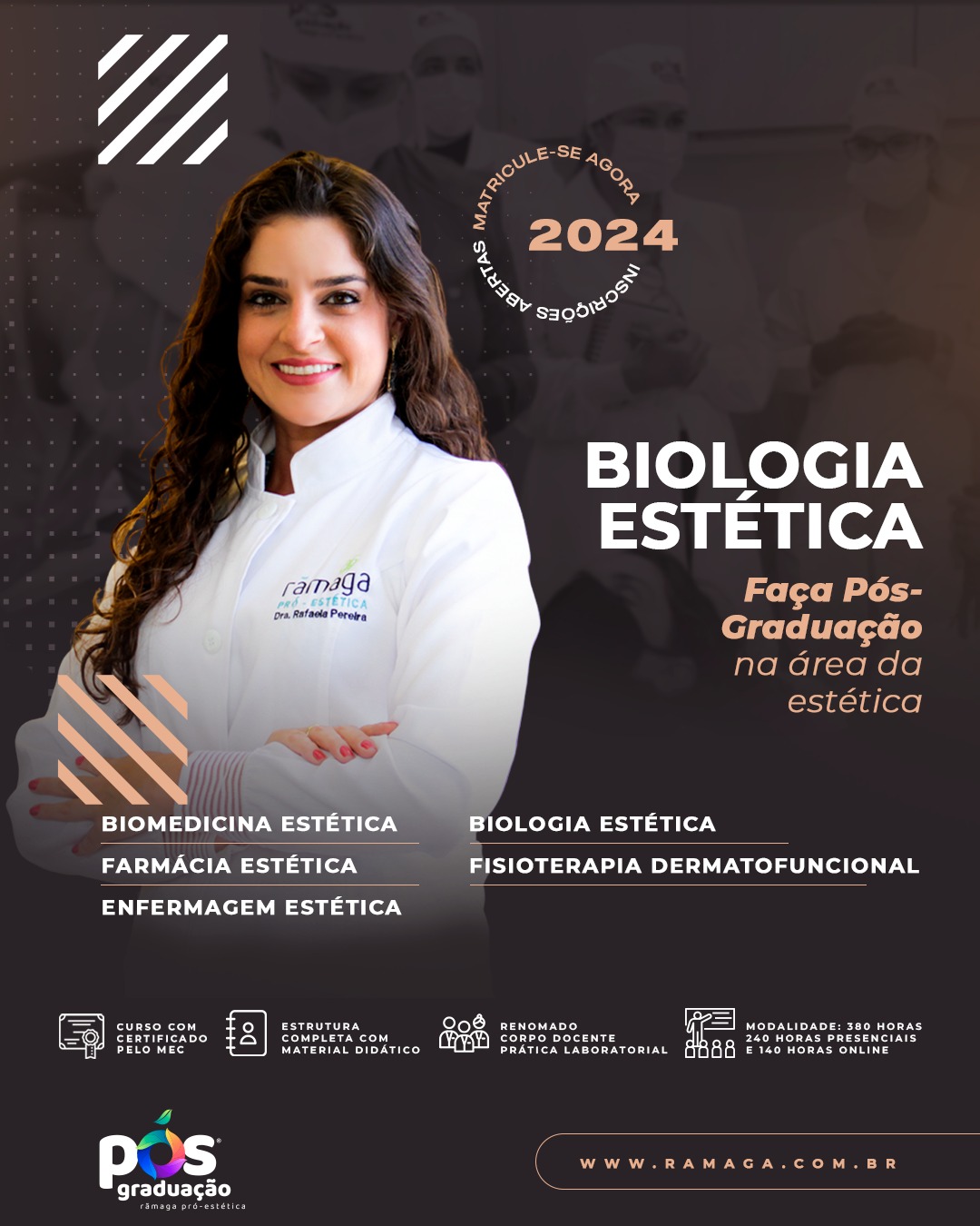 Pós-Graduação Biologia Estética - Reconhecido pelo MEC - Segunda-feira ...