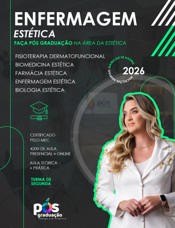 Pós-Graduação Enfermagem Estética Reconhecido pelo MEC – Segunda-feira