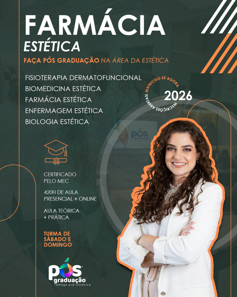 Pós-Graduação Farmácia Estética Reconhecido pelo MEC- Sábado e Domingo ...