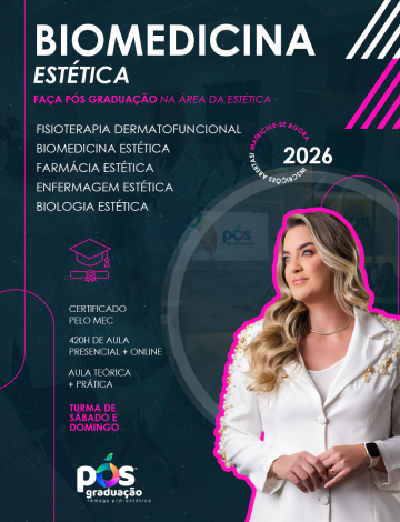 Pós-Graduação Biomedicina Estética Reconhecido pelo MEC – Sábado e Domingo